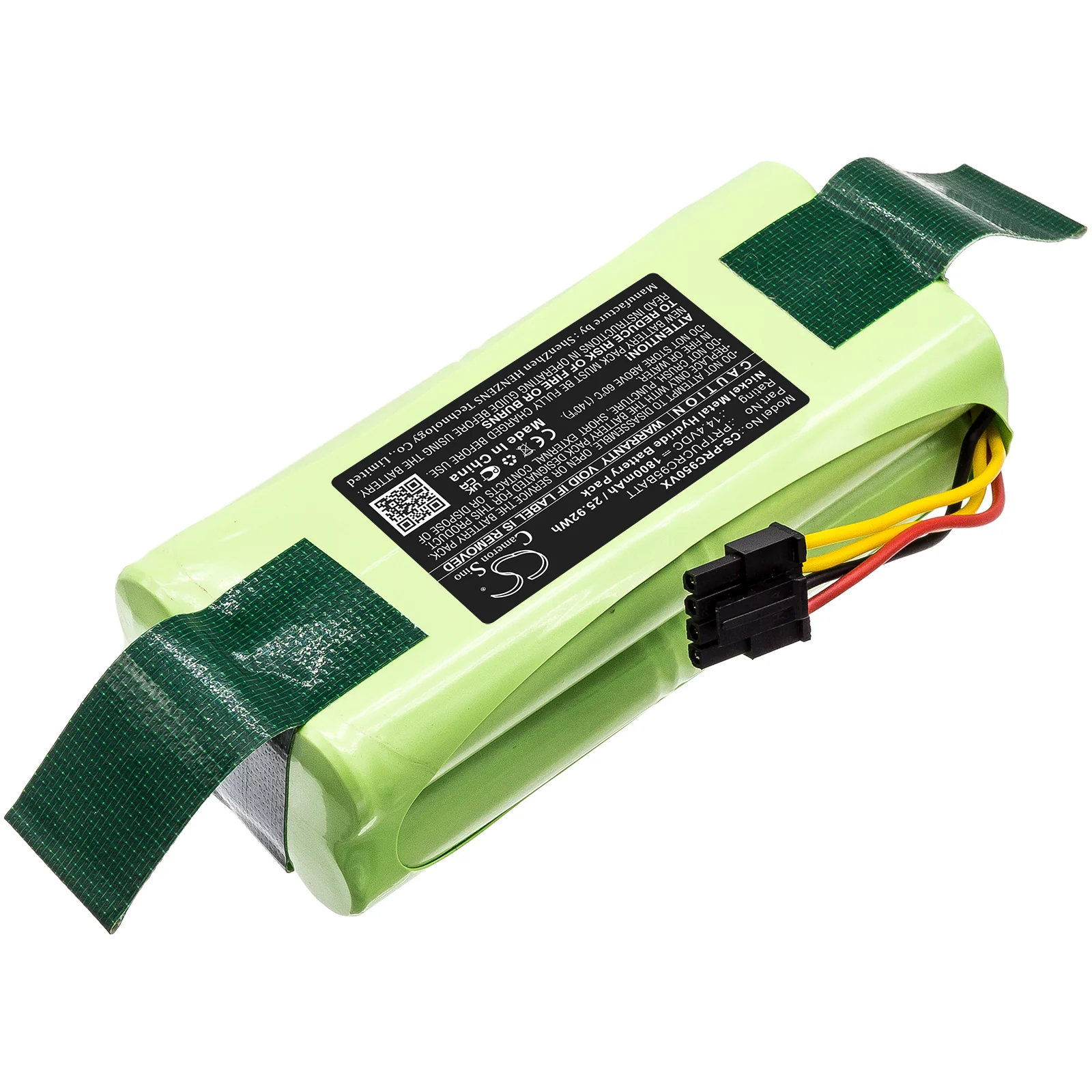 CS-PRC950VX : Battery for Pure Clean PUCRC95 - Replaces Pyle PRTPUCRC95BATT - Image 2