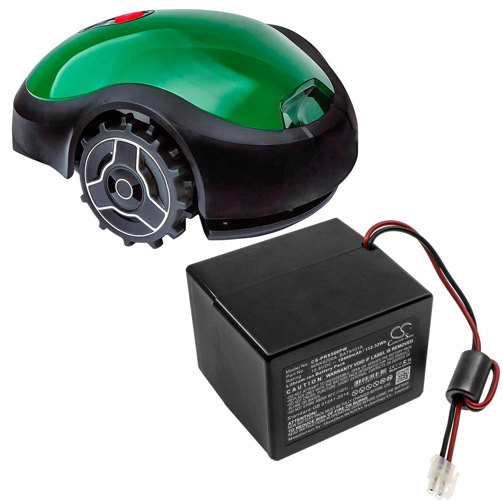 CS-PRX500PW : Battery for Wolf Garten Loopo S500, Loopo S150, Loopo S300 - Replaces Wolf Garten BAT9101A, MRK9200A - Image 3