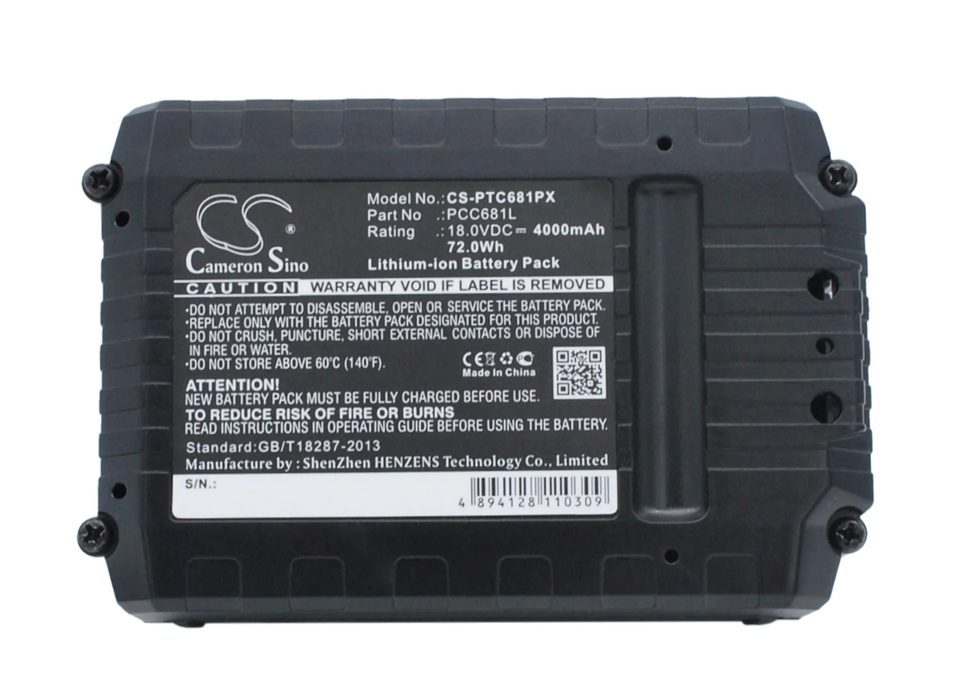 CS-PTC681PX : Battery for Black & Decker ASD18 Typ 1, ASD18 Typ 2, ASD184 Typ 1 and others - Replaces Black & Decker LB20, LB2X4020, LBX20 and others - Image 5