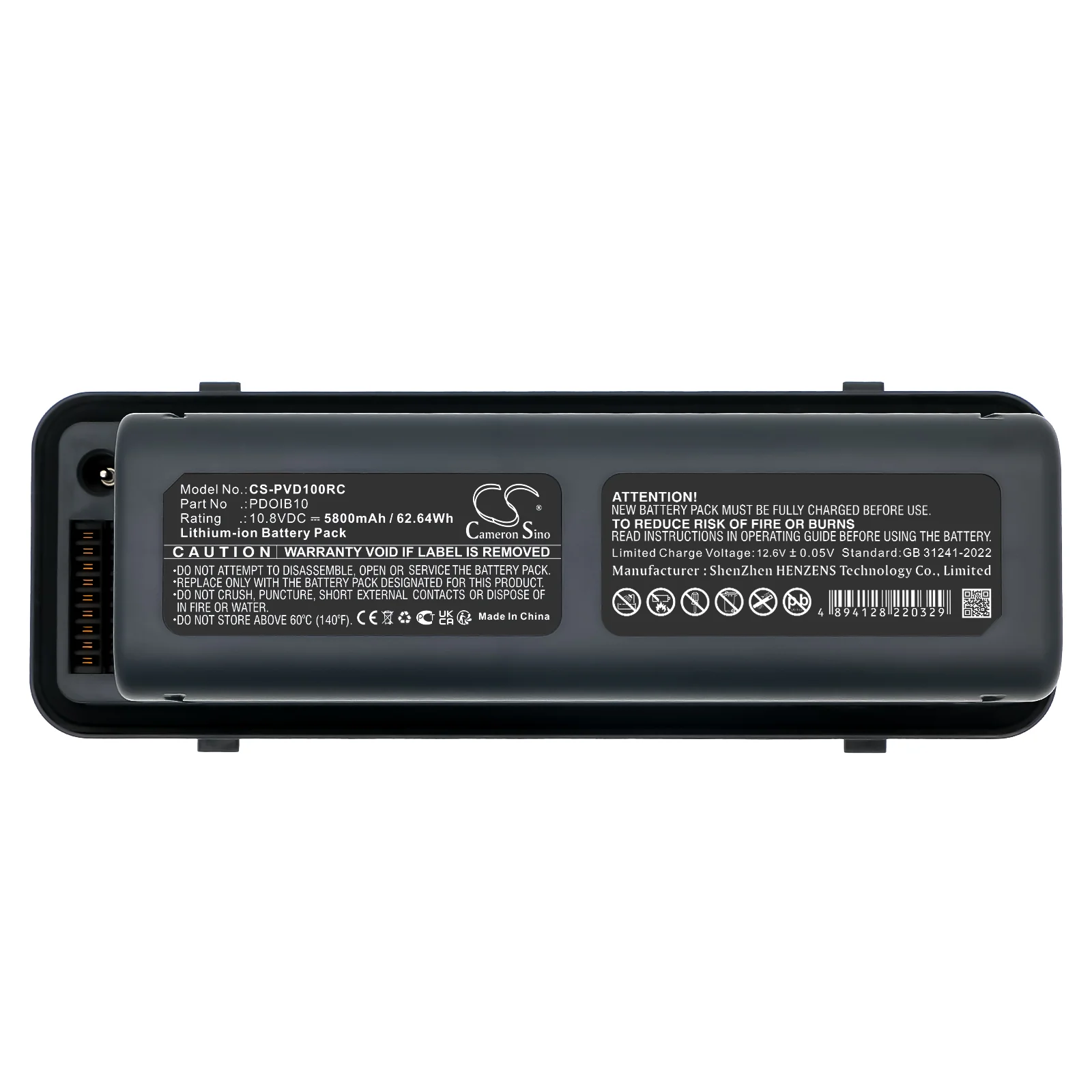 CS-PVD100RC : Battery for PowerVision PowerDolphin Intellijet, PowerDolphin Wizard underwate - Replaces PowerVision PDOIB10 - Image 5
