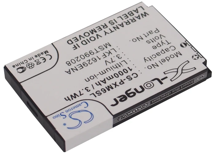 CS-PXM6SL : Battery for Samsung Nexus 50, Nexus 50 YP-X5ZX, Nexus 25 and others - Replaces Samsung 990208, LKF1629ENA, MST990208 and others - Image 2