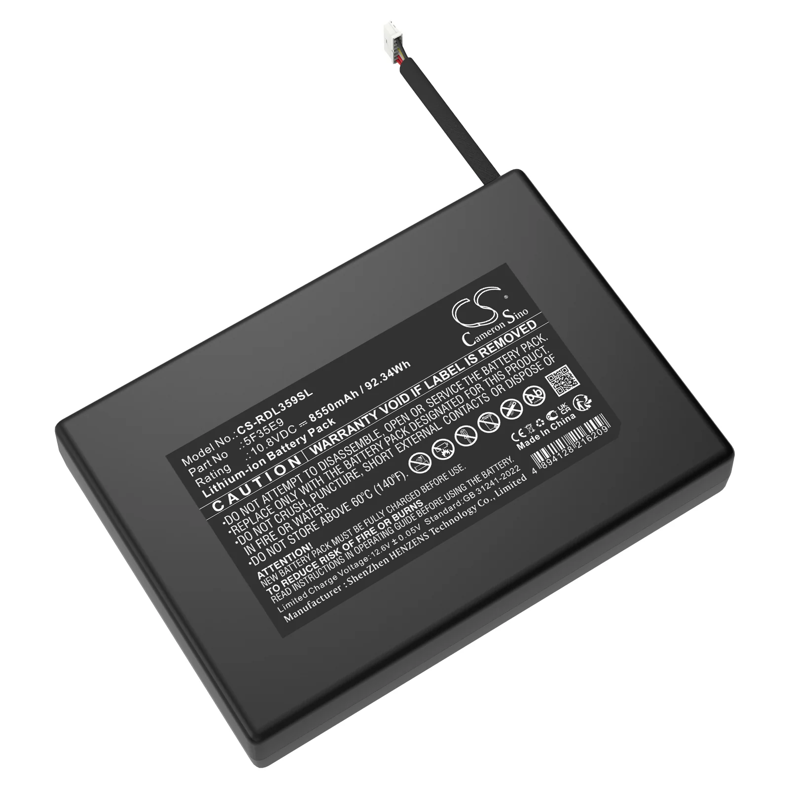 CS-RDL359SL : Battery for Ring Ring power pack - Replaces Ring 5F35E9 - Image 4