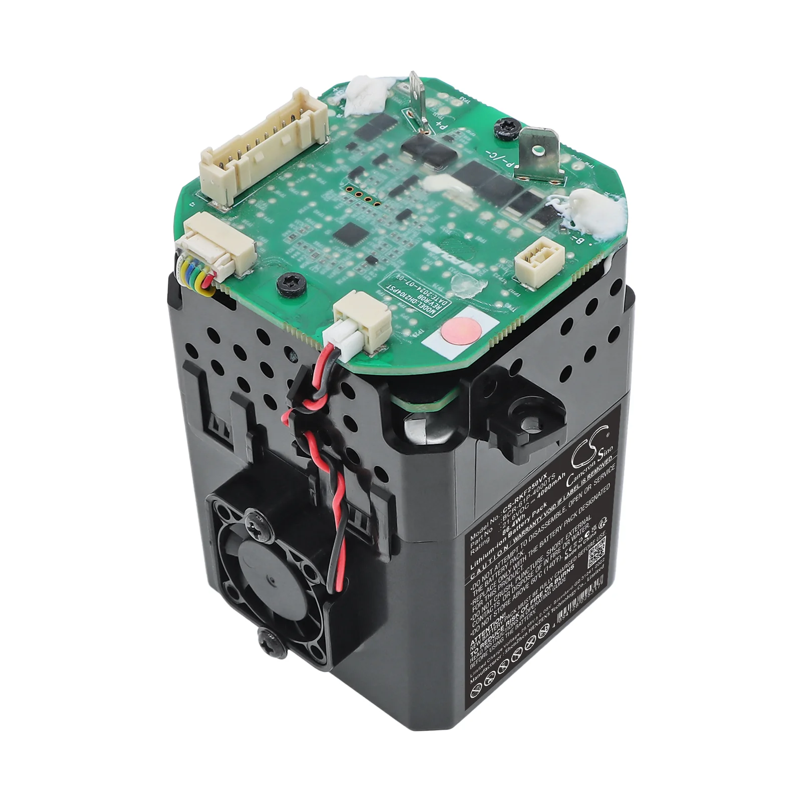 CS-RKF250VX : Battery for Roborock F25,  F25 LT,  F25 RT - Replaces Roborock BCR-61P-4000TS - Image 6