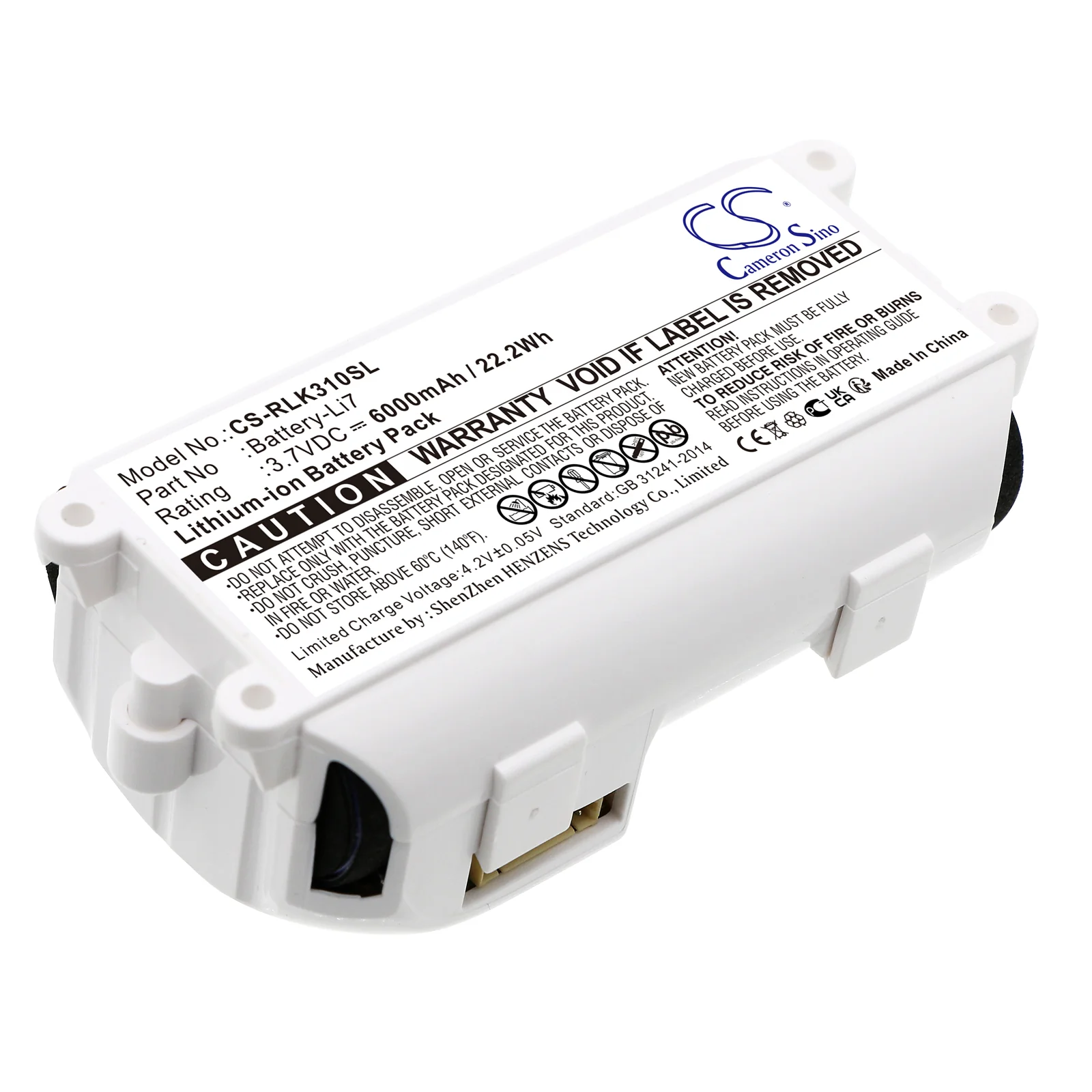 CS-RLK310SL : Battery for Reolink Argus 3 Pro - Replaces Reolink Battery-Li7, 01DQ0040-19T - Image 3