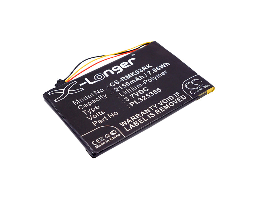 CS-RMK03RK : Battery for Razer Turret Gaming Lapboard, RZ03-0133, RZ84-01330100 - Replaces Razer PL325385
