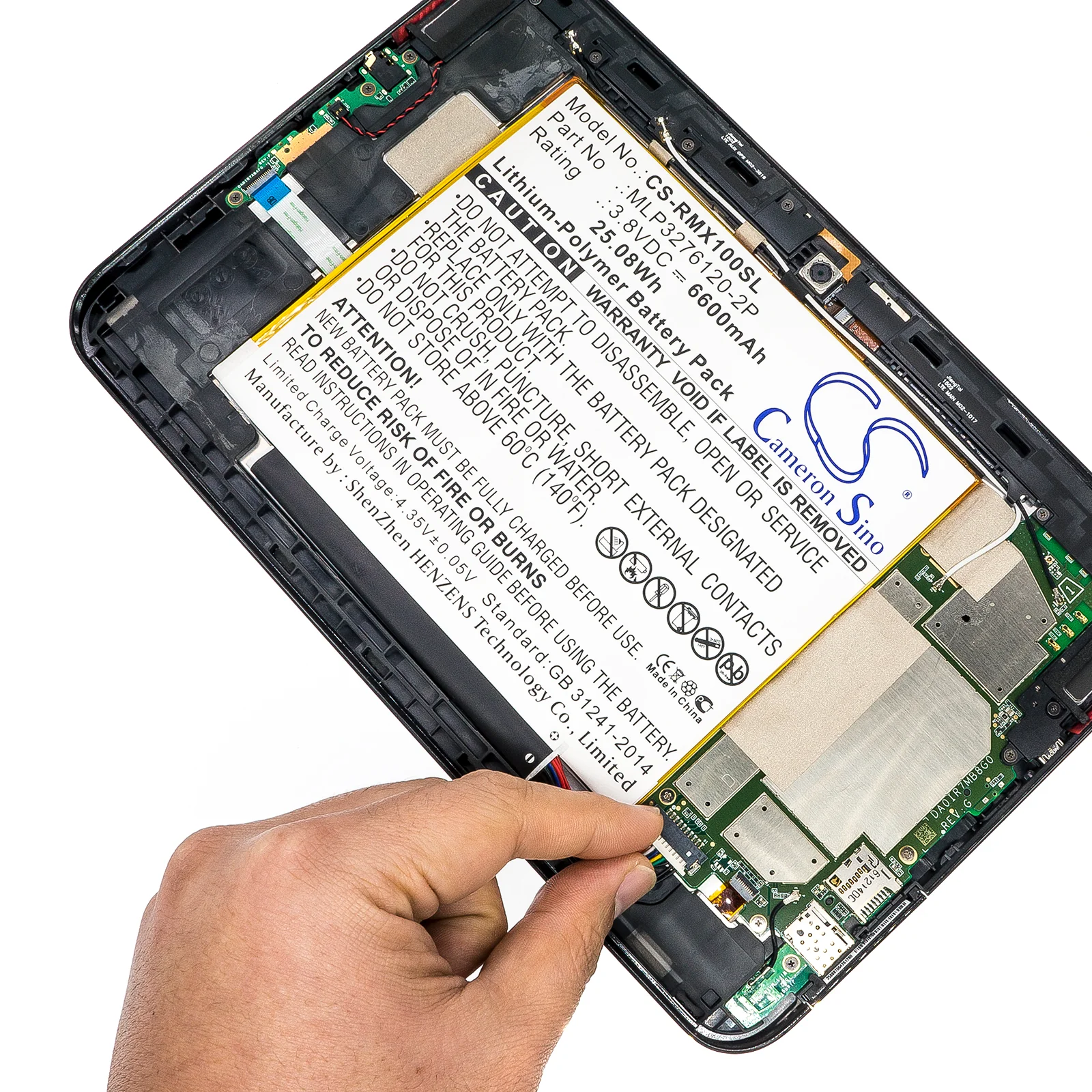 CS-RMX100SL : Battery for Verizon Ellipsis 10, QTAIR7, Ellipsis 10 XLTE and others - Replaces Verizon MLP3276120-2P - Image 6