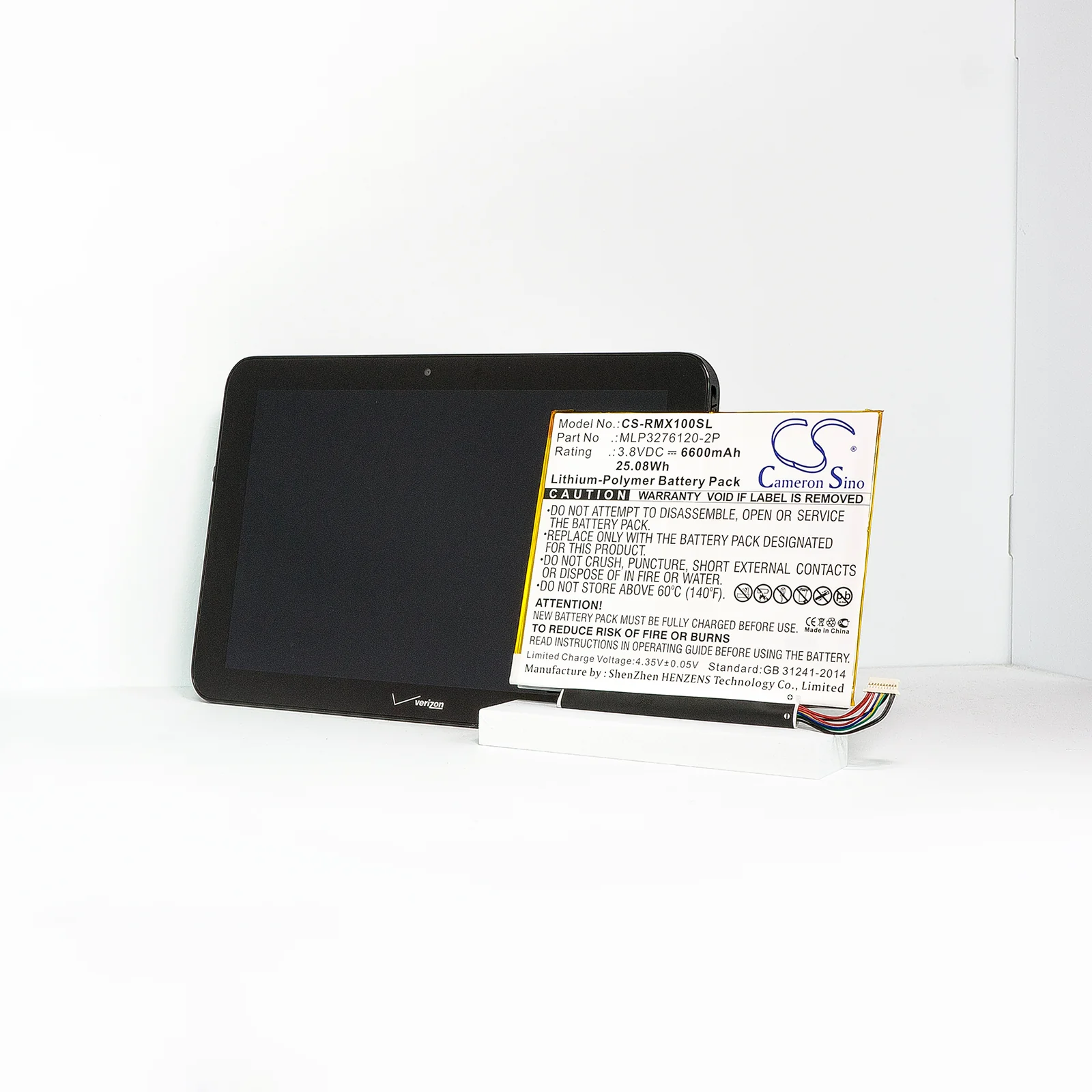 CS-RMX100SL : Battery for Verizon Ellipsis 10, QTAIR7, Ellipsis 10 XLTE and others - Replaces Verizon MLP3276120-2P - Image 7