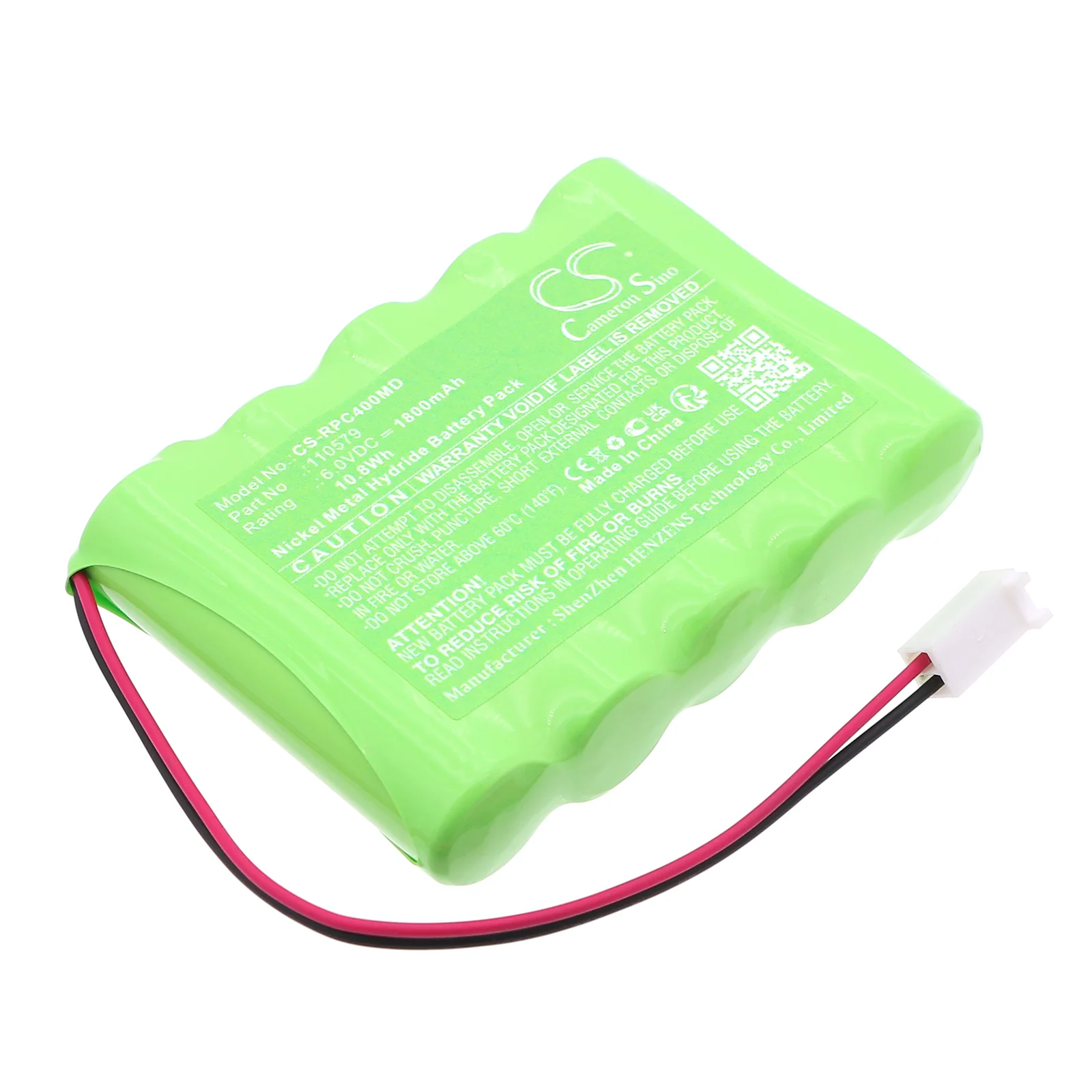 CS-RPC400MD : Battery for Respironics 60 monitor, Caradyne Criterion 40, Criterion 40 and others - Replaces Respironics 110579, 11389, 6038 and others - Image 4