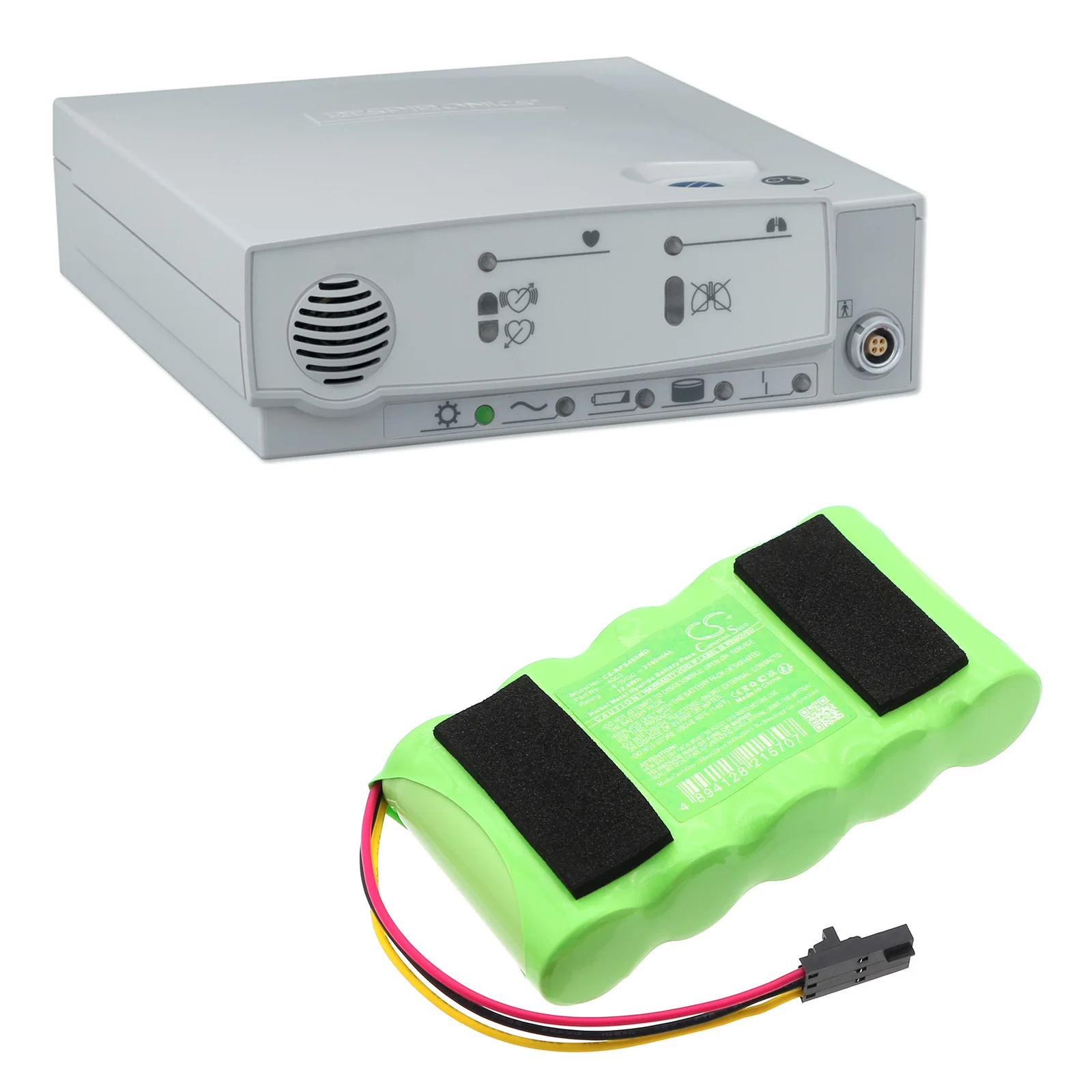 CS-RPS460MD : Battery for Respironics 4003, Smart Monitor 2 - Replaces Respironics 4003, 460009-027, 5996 and others - Image 2