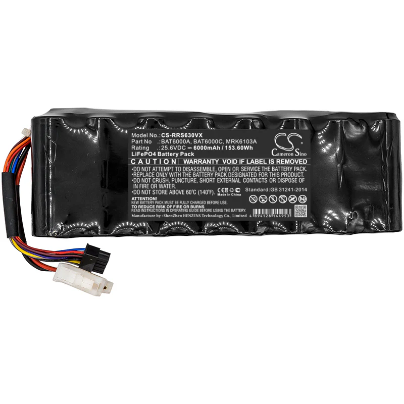 CS-RRS630VX : Battery for Wolf Garten R.S.3000, RS3000, R.S.1000 and others - Replaces Wolf Garten BAT6000A, MRK6103A, BAT6000C and others