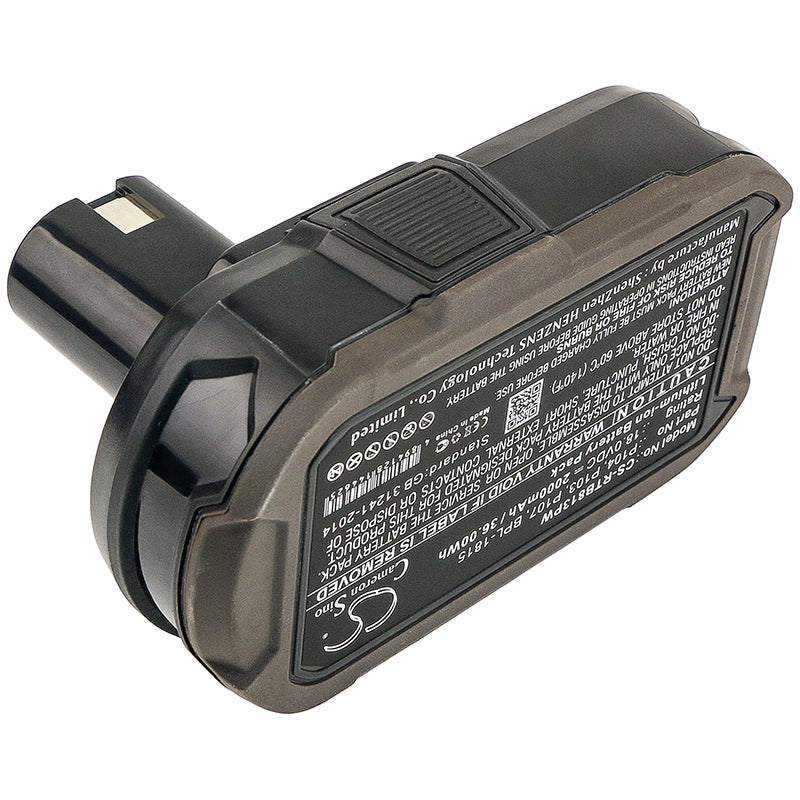 CS-RTB813PW : Battery for Ryobi ZRP813, BID-1801M, BID-180L and others - Replaces Ryobi P104, P103, BPL-1815 and others - Image 2