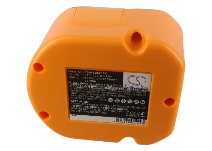CS-RTB828PX : Battery for Ryobi HP1201MK2, CTH1201, CTH1202 and others - Replaces Ryobi B-8286, BPT1025, RY-1204 and others - Image 5