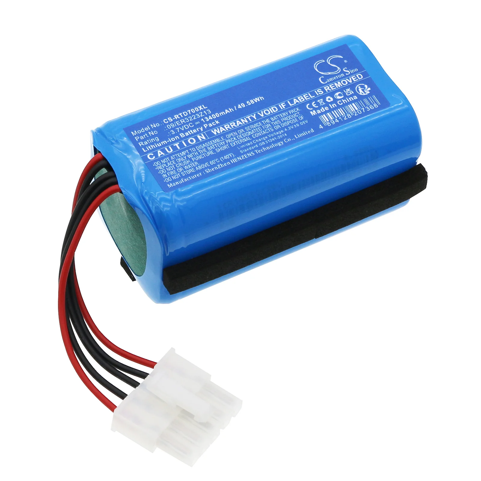 CS-RTD700XL : Battery for Radiodetection RD8000, RD8100, Pipe Locators and RD7000+ and others - Replaces Radiodetection 09/ER3223Z13, 4LI-18650-1S4P-R1 - Image 5