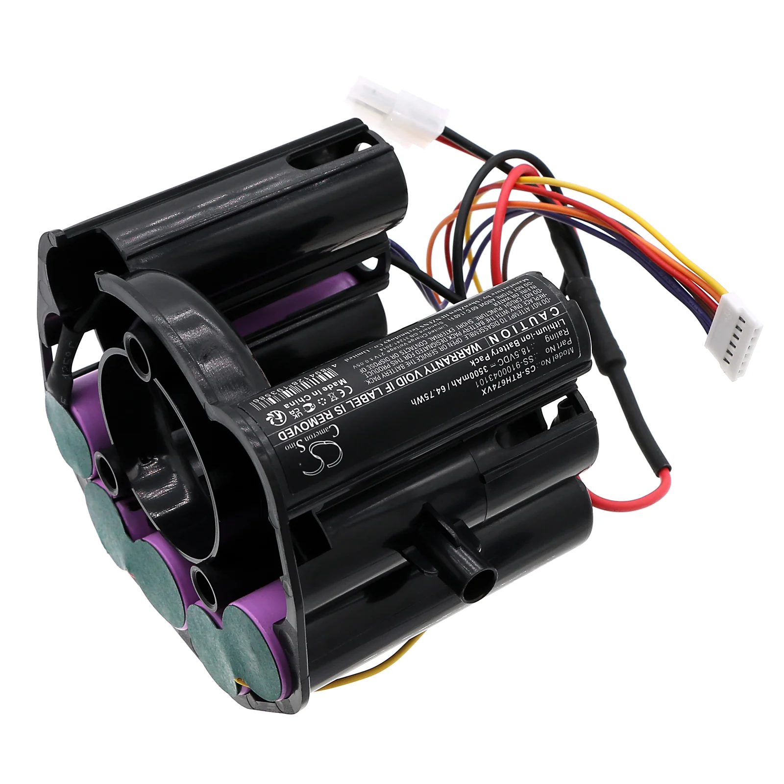 CS-RTH674VX : Battery for Rowenta Dual Force 2 in 1, RH6735WH/AM0, RH6736WH/AM0 and others - Replaces Rowenta SS-9100043101, FS-9100033235, V8260S5