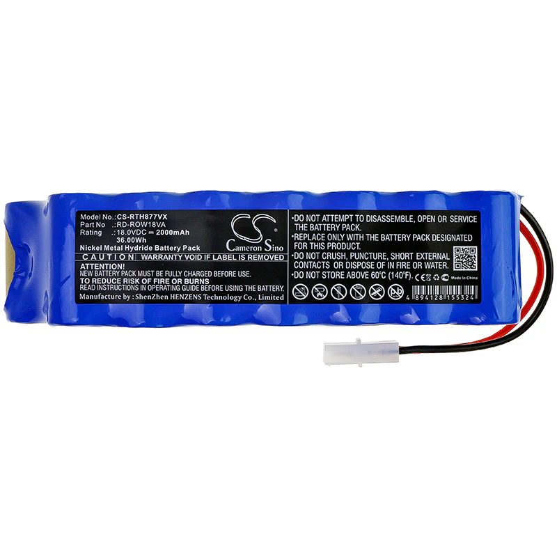 CS-RTH877VX : Battery for Rowenta RH8771 - Replaces Rowenta RD-ROW18VA - Image 4