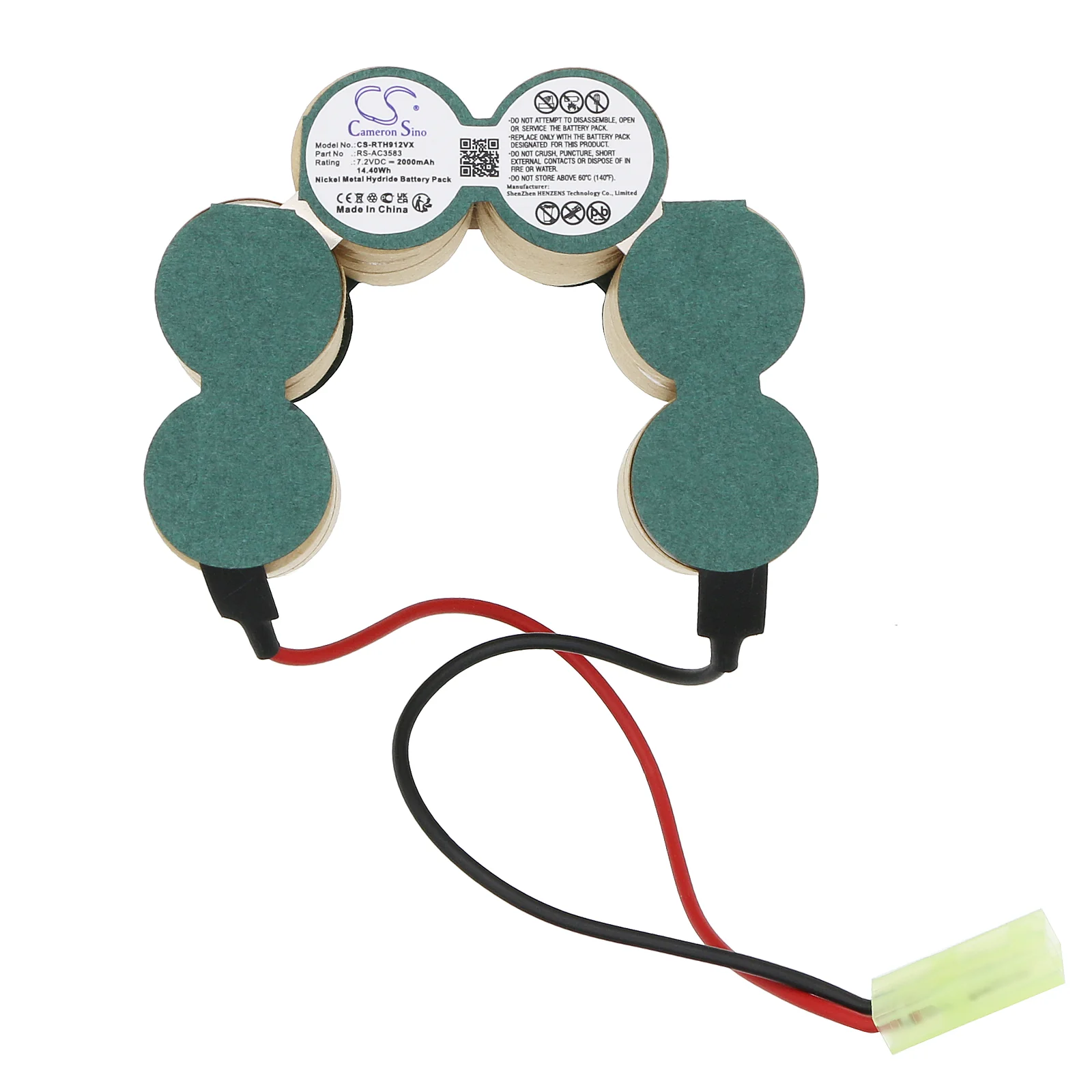 CS-RTH912VX : Battery for Rowenta Cleanette Air Force, AC912501 - Replaces Rowenta RS-AC3583 - Image 4