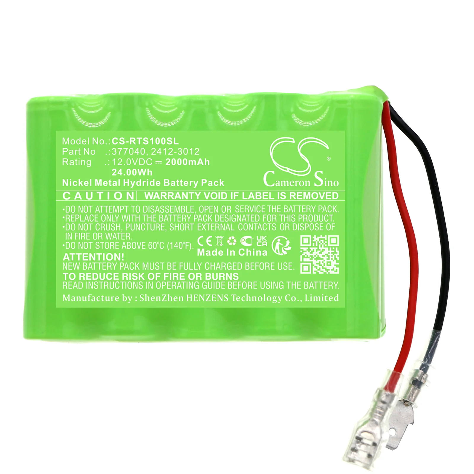 CS-RTS100SL : Battery for Roto RT2 SF G1, RT1, DS1000 and others - Replaces Roto 377040, 2412-3012, PA000570 - Image 3