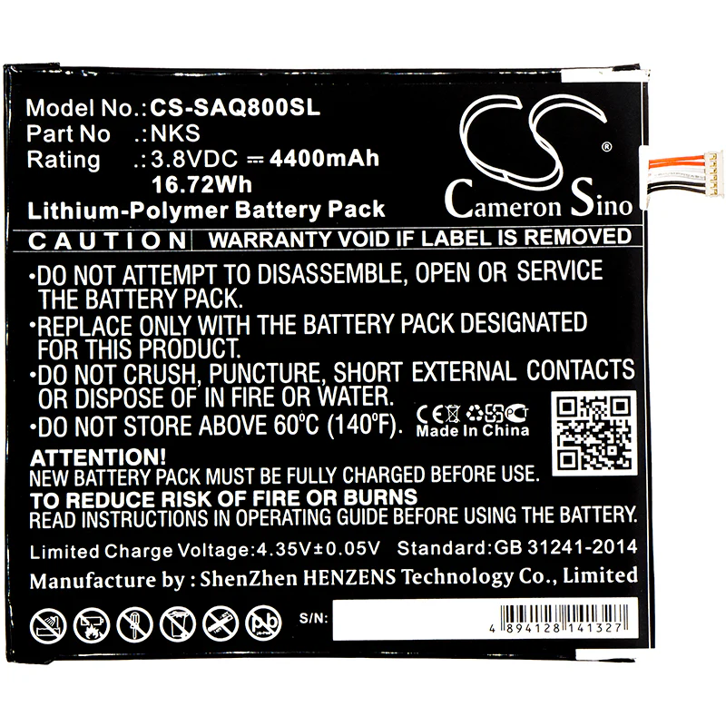 CS-SAQ800SL : Battery for Sprint Slate 80, AQT80 - Replaces Sprint NKS - Image 3