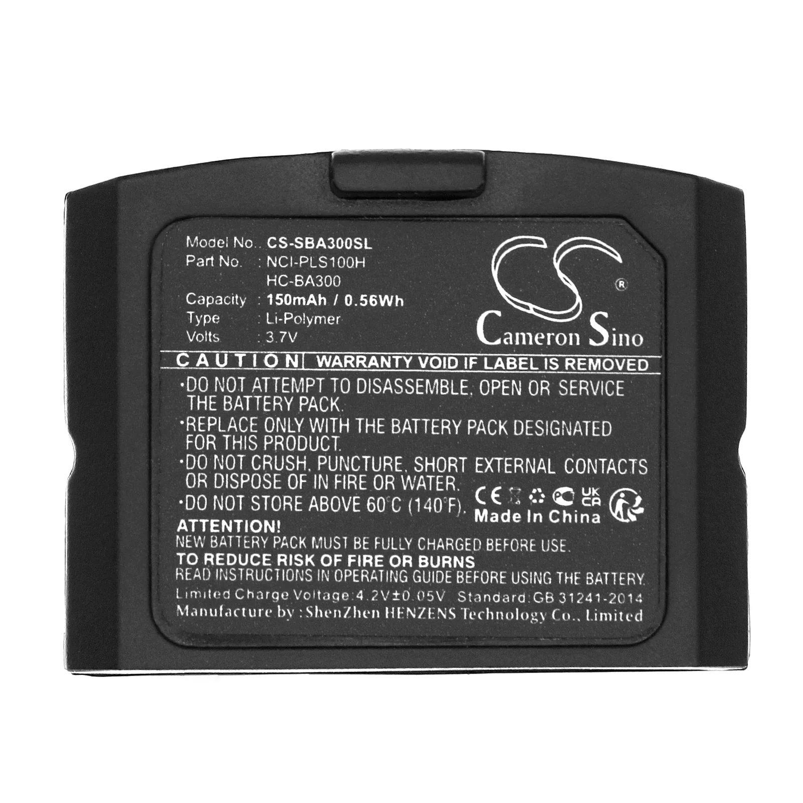 CS-SBA300SL : Battery for Sennheiser IS410, RI410, RS4200 and others - Replaces Sennheiser HC-BA300, NCI-PLS100H, 500898 and others - Image 5