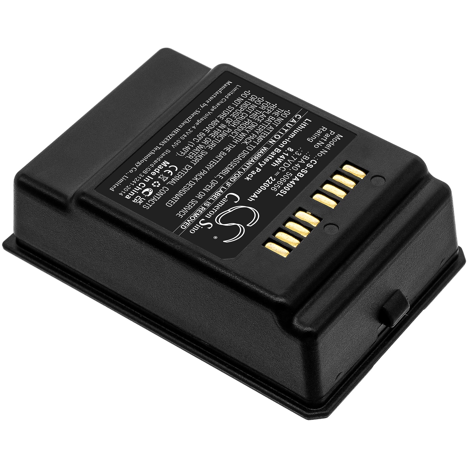 CS-SBA400SL : Battery for Sennheiser SpeechLine Digital Wireless SL Tablestand DW, SL Boundary DW transmitters, SL 133-S DW and others - Replaces Sennheiser BA 40, 506656 - Image 2