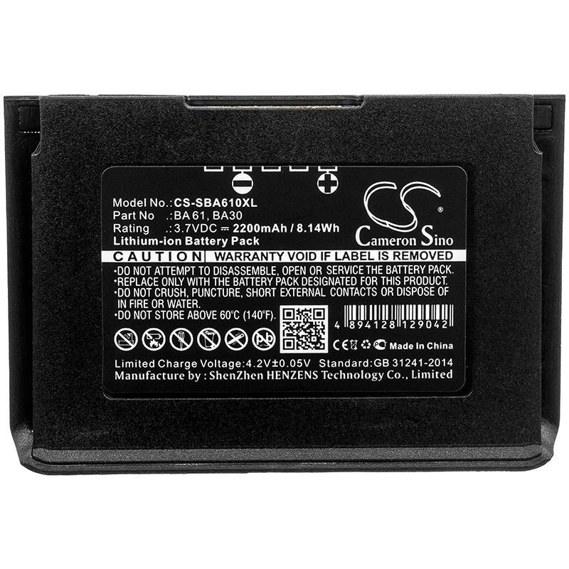 CS-SBA610XL : Battery for Sennheiser SK9000, SK9000 bodypack transmitters - Replaces Sennheiser BA 61, 56429 701 098, 504703 and others - Image 3