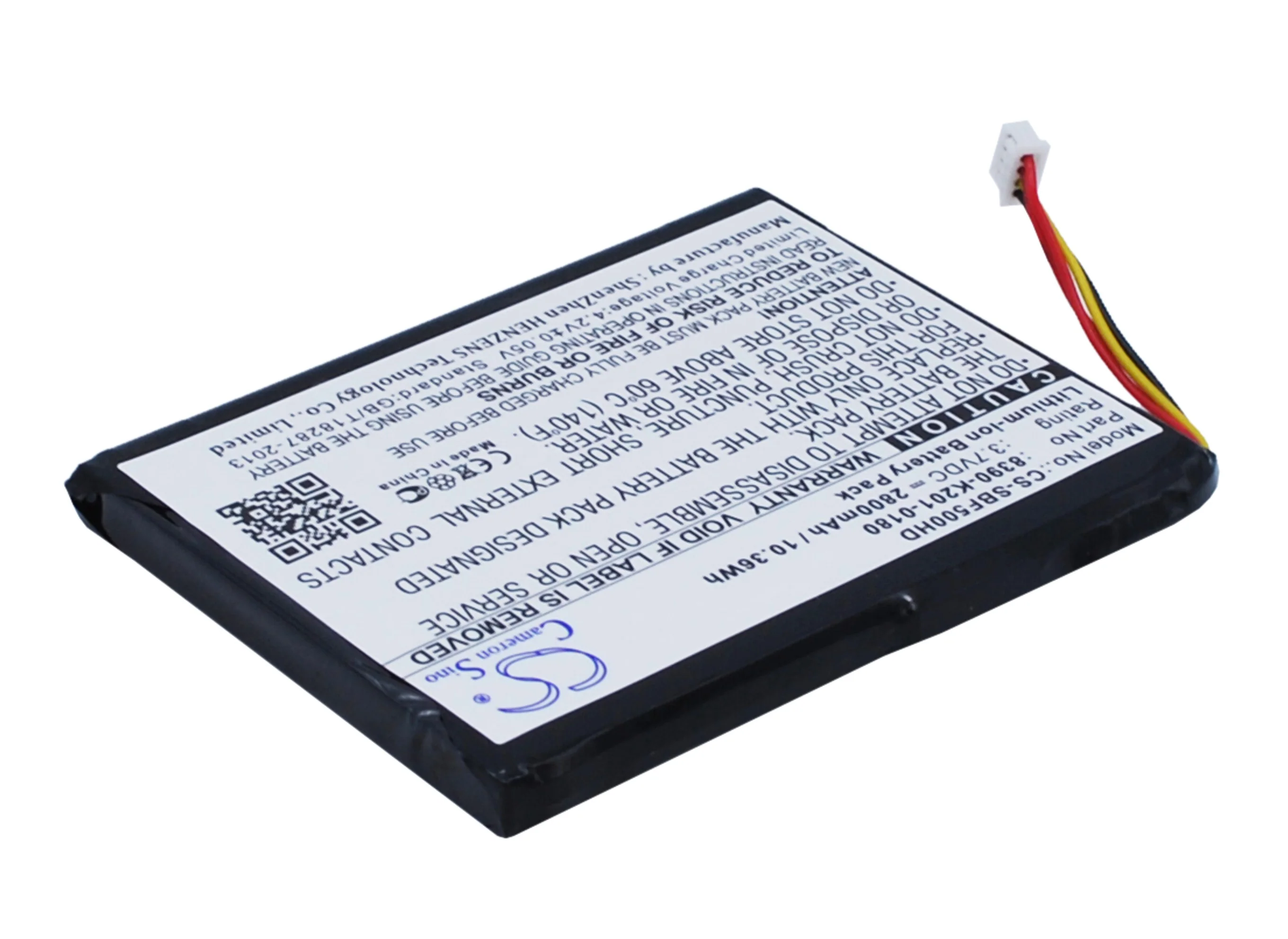 CS-SBF500HD : Battery for Seagate GoFlex Satellite Mobile Wireless Storage STBF500101, GoFlex Satellite Mobile Wireless StorageSTBF500100, STBF500100 and others - Replaces Seagate 8390-K201-0180 - Image 2