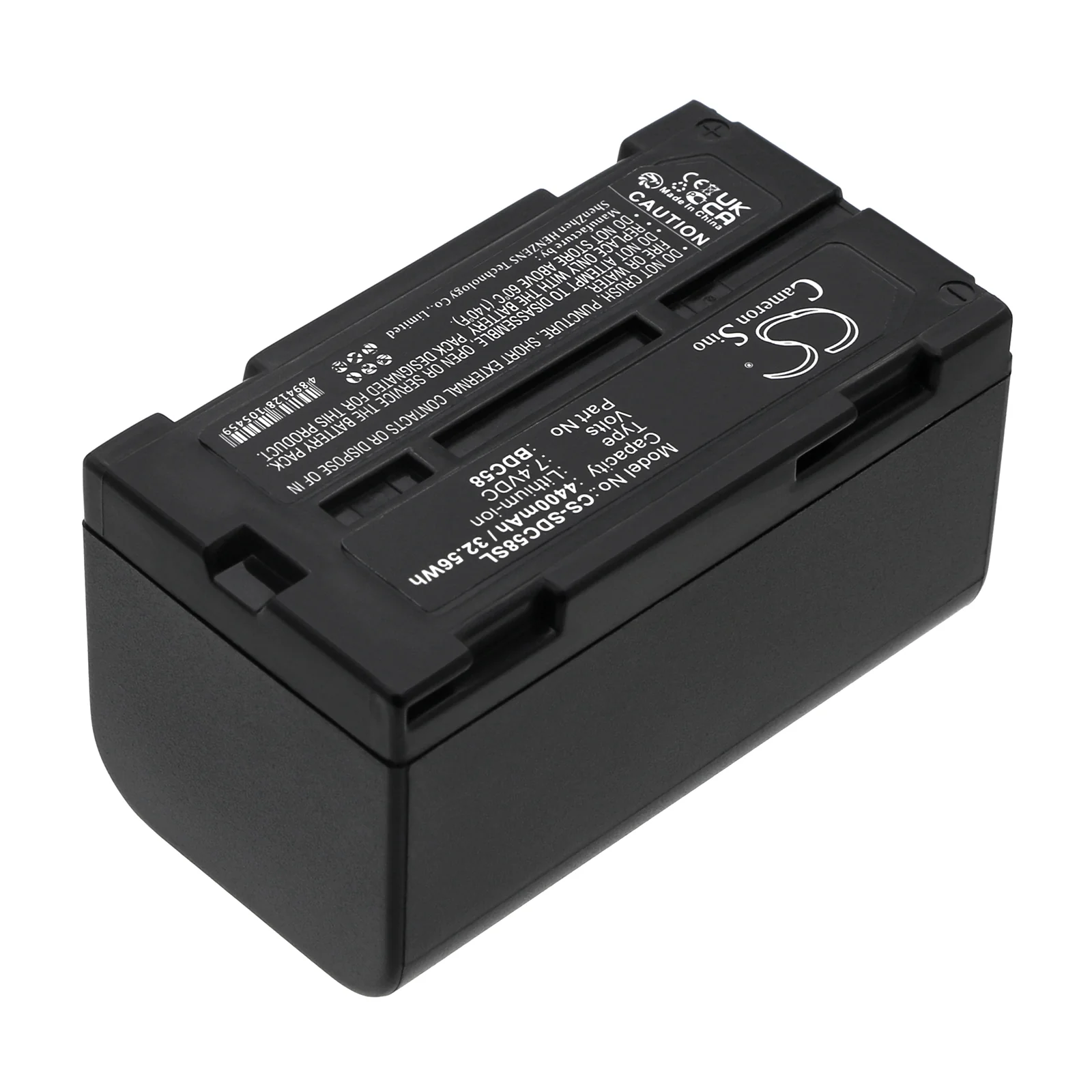 CS-SDC58SL : Battery for Sokkia SRX robotic total stations, SETX total stations, SET230R and others - Replaces Sokkia BDC58, BDC-58, BDC70 and others - Image 4