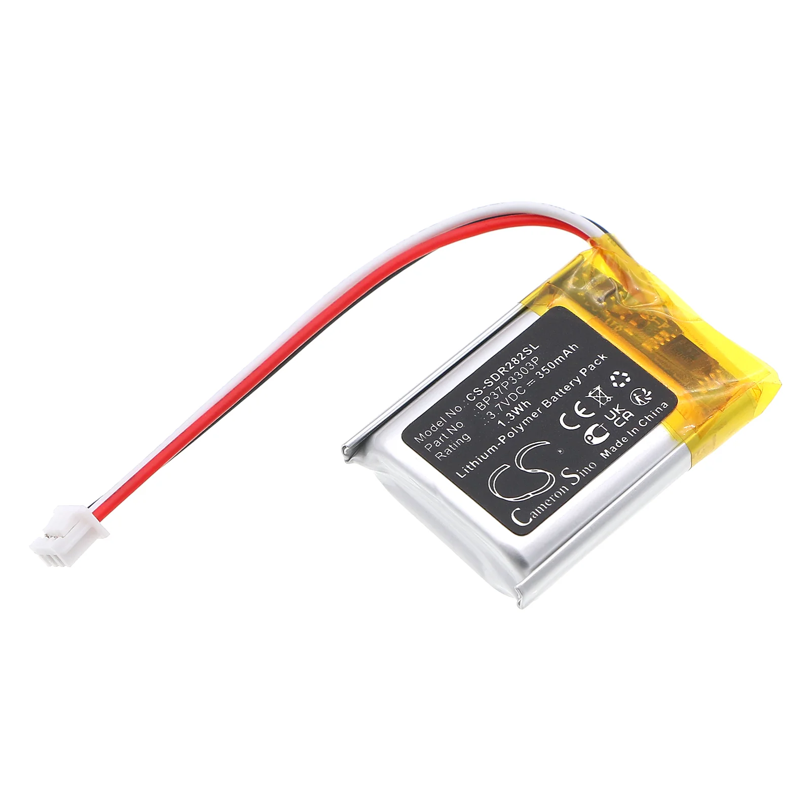 CS-SDR282SL : Battery for Dogtra 280C Receiver, 282C Receiver, Trainers ARC - Replaces Dogtra BP37P3303P - Image 2