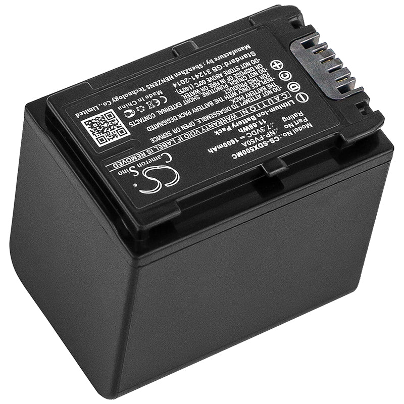 CS-SDX500MC : Battery for Sony FDR-AX40, FDR-AX45, FDR-AX60 and others - Replaces Sony NP-FV50A