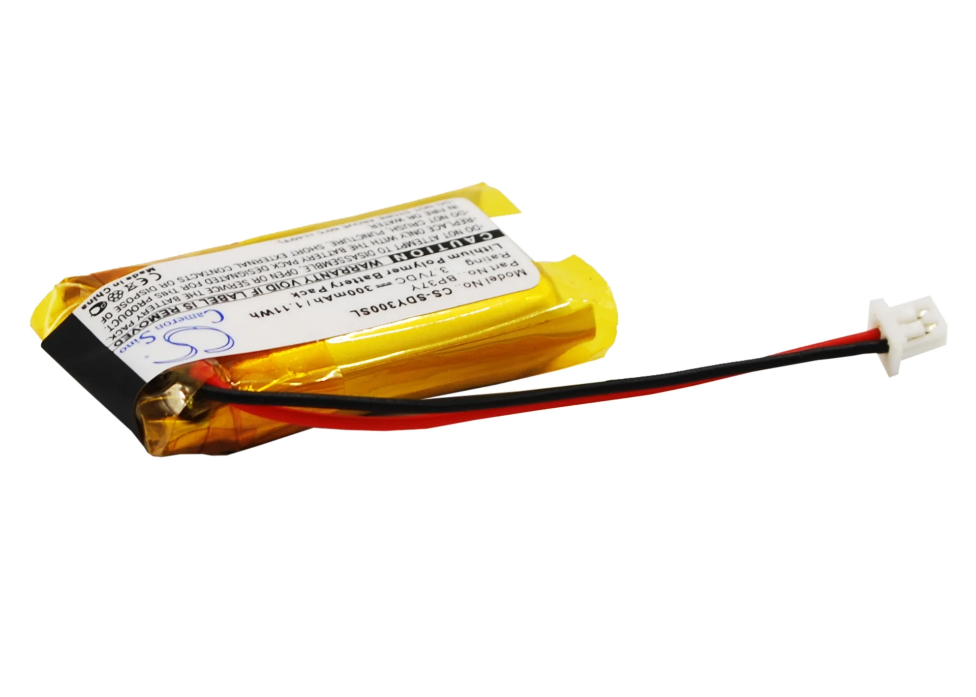 CS-SDY300SL : Battery for Dogtra YS300 bark control collar, YS-300 Bark Collar - Replaces Dogtra BP37Y, BP-37Y - Image 3