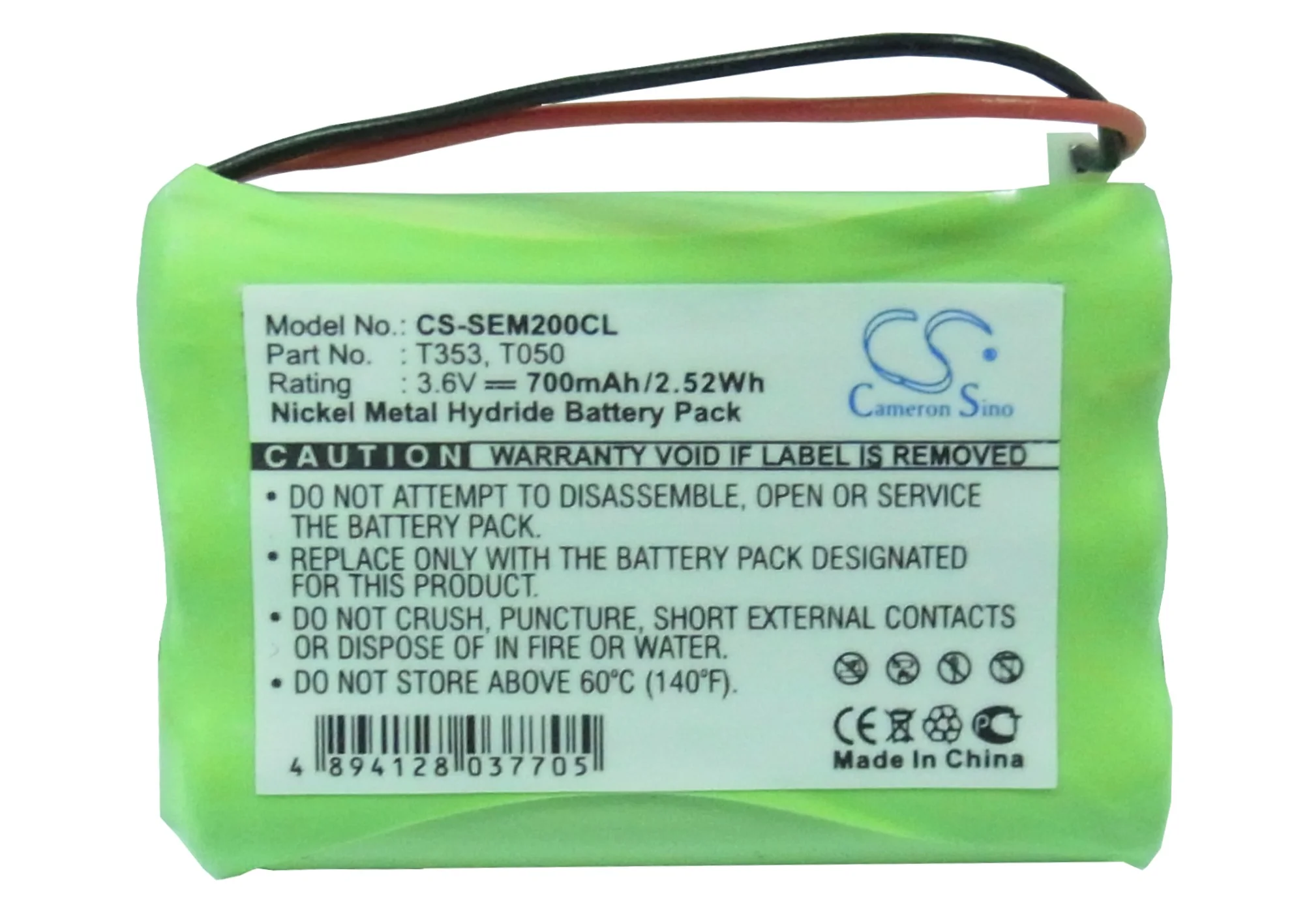 CS-SEM200CL : Battery for Nortel MC901 - Replaces GP T353, T050 - Image 5