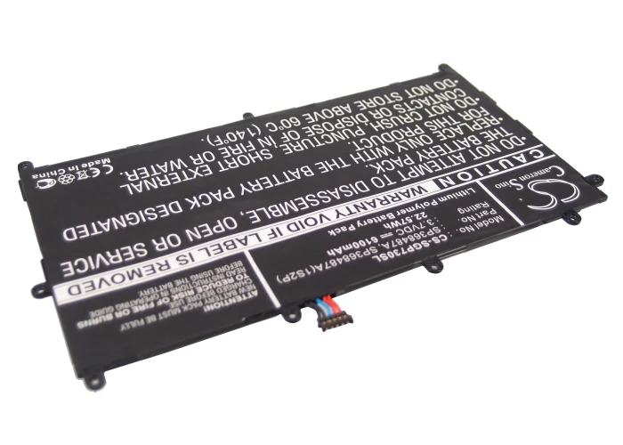 CS-SGP730SL : Battery for Samsung Galaxy Tab 8.9, GT-P7300, GT-P7310 and others - Replaces Samsung SP368487A, SP368487A(1S2P) - Image 2