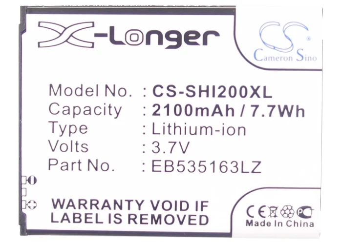 CS-SHI200XL : Battery for MetroPCS Admire 4G, Galaxy Admire 4G, SCH-R820 and others - Replaces MetroPCS EB535163LA, EB535163LAGSTA, BAT1121 - Image 5