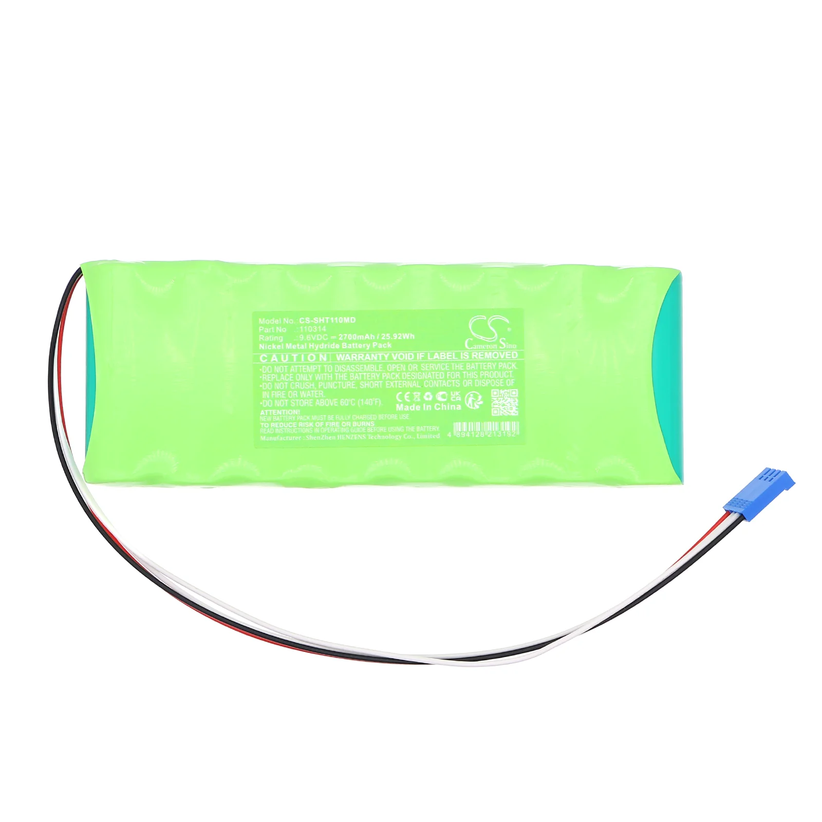 CS-SHT110MD : Battery for Schiller AT-10 Plus EKG Machine, AT10 plus, AT10+ and others - Replaces Schiller 110314, 2350-8-HRY-AS4LW - Image 3