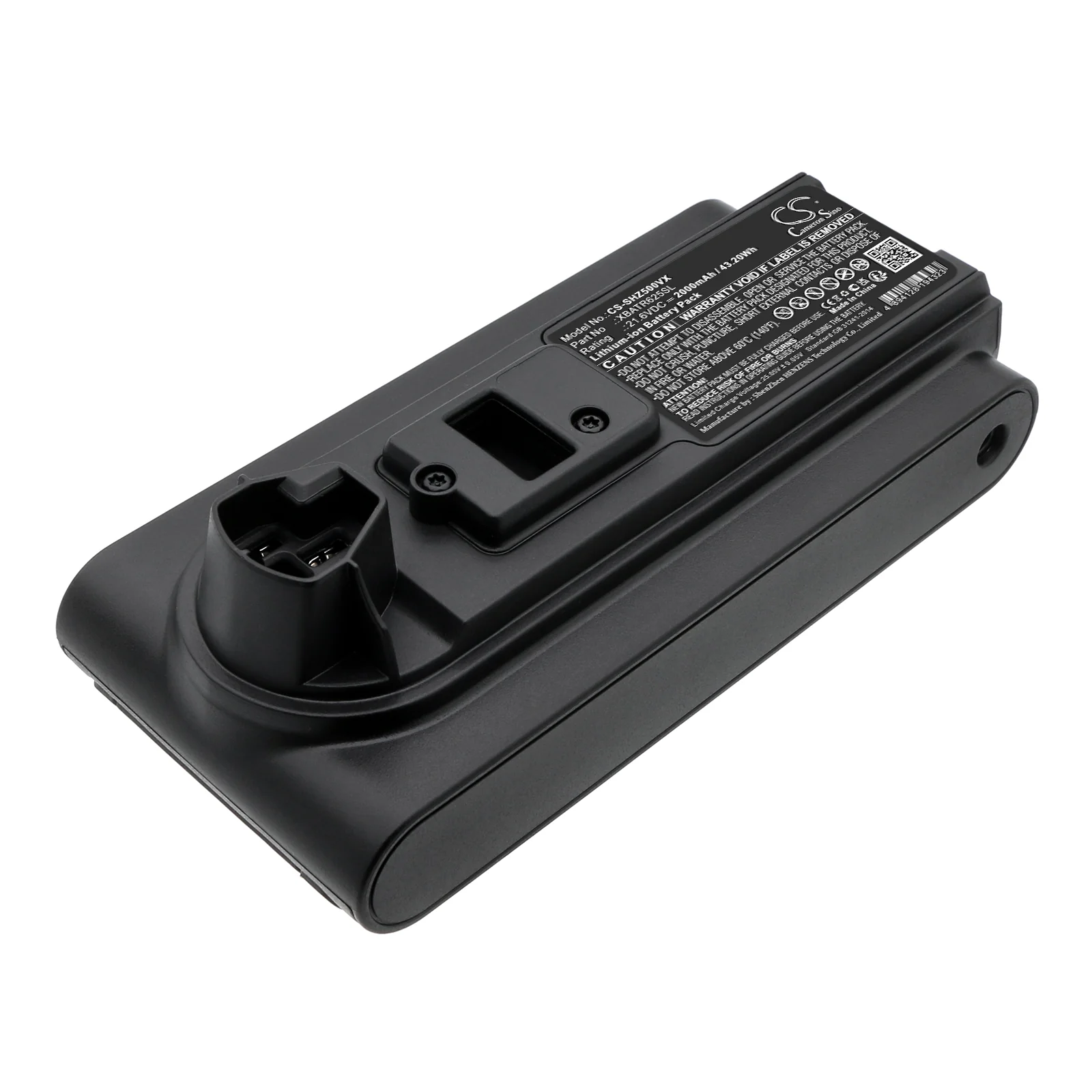 CS-SHZ500VX : Battery for Shark IZ500, IZ531H, IZ540H and others - Replaces Shark XBATR625SL, XBATR620SL, XBATR625SLEU