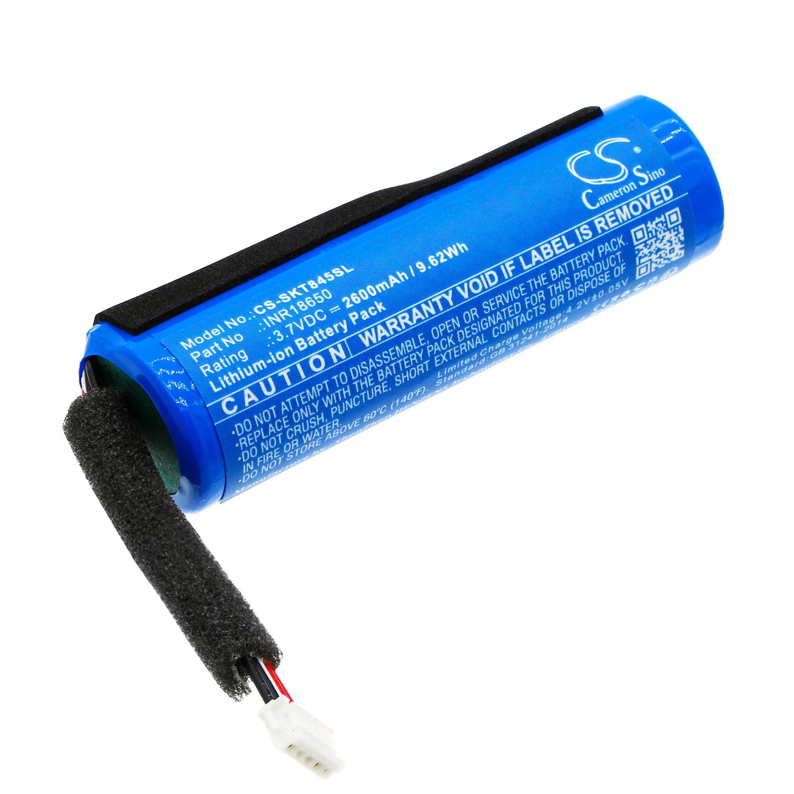 CS-SKT845SL : Battery for Skullcandy Kilo XT, SKDY Kilo, 2SKSK1845 - Replaces Skullcandy INR18650 - Image 2