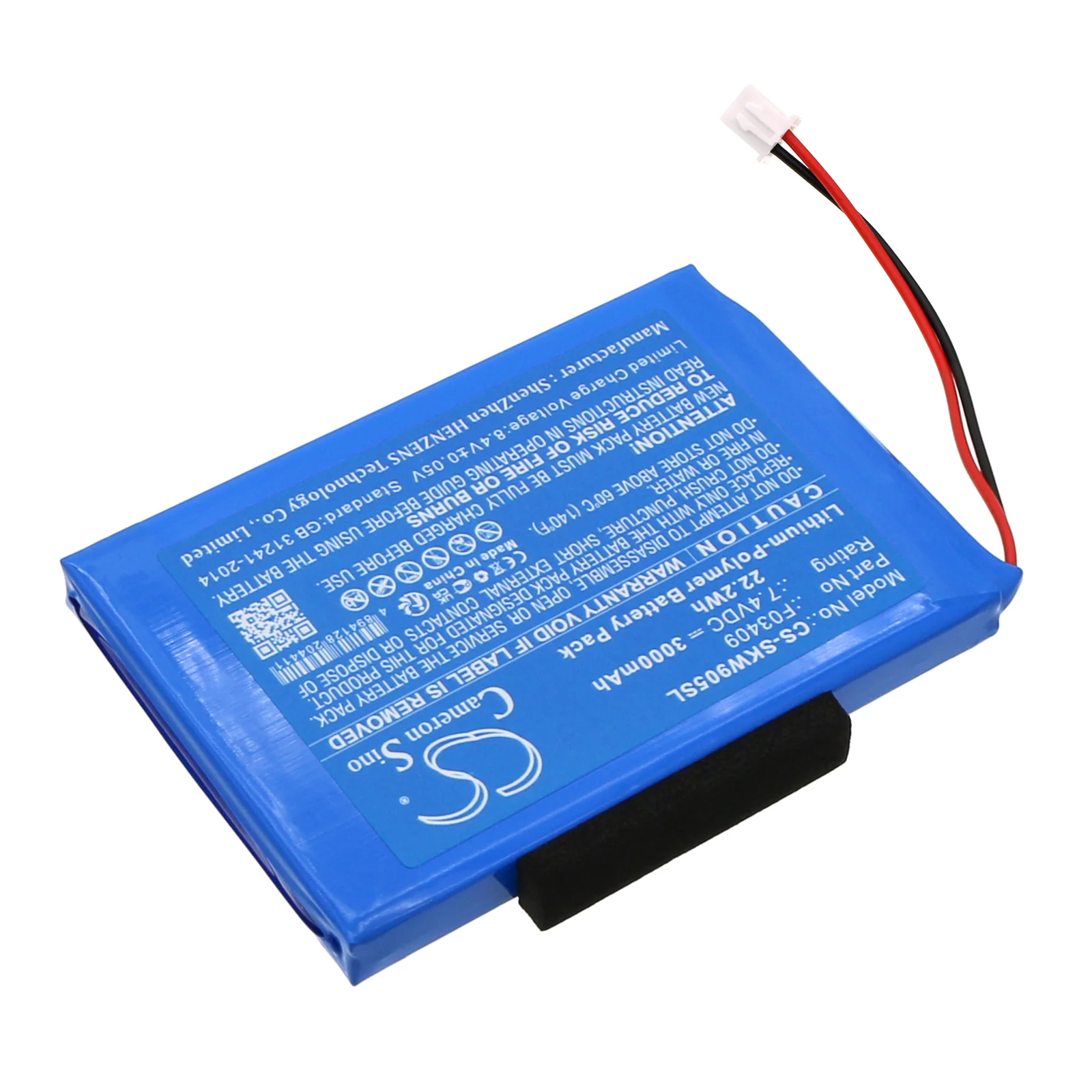 CS-SKW905SL : Battery for Satlink WS-6912 Digital SatelliteFinder, WS-6936, ws-6926 and others - Replaces Satlink F03409 - Image 2