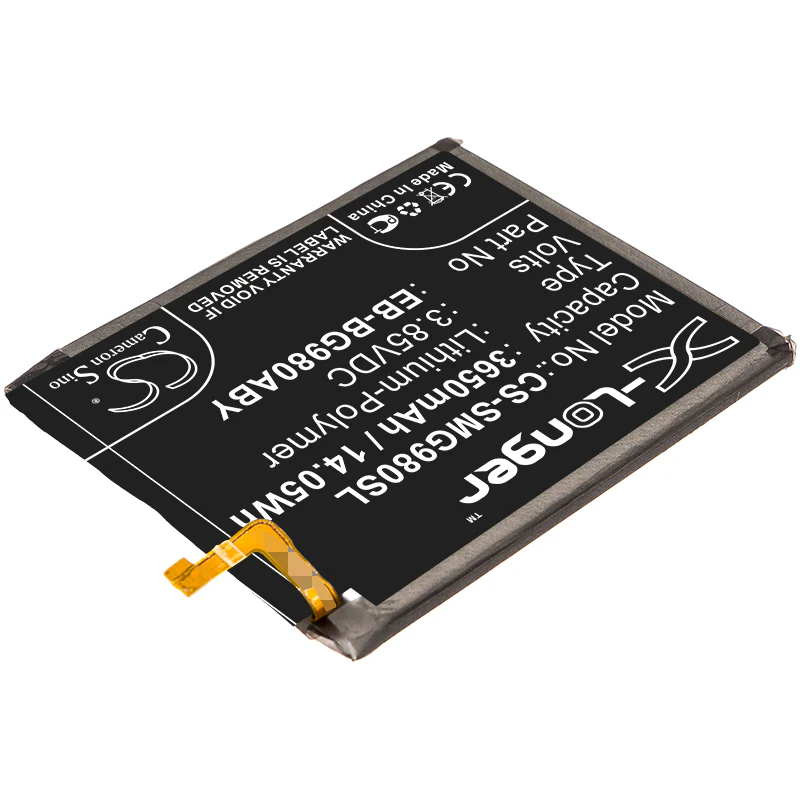 CS-SMG980SL : Battery for Samsung Galaxy S20, Galaxy S11e, SM-G980F and others - Replaces Samsung EB-BG980ABY, GH82-22122A - Image 2