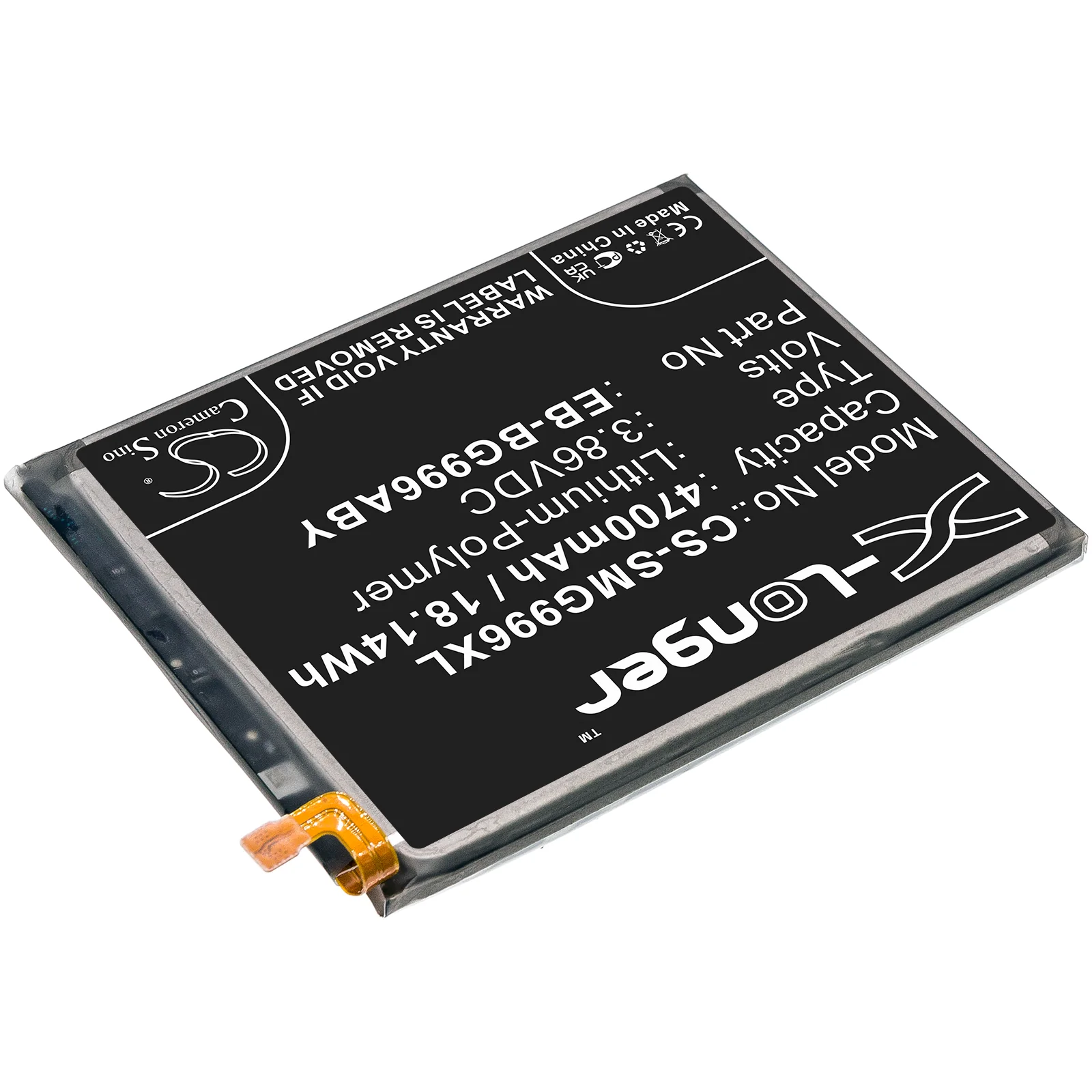 CS-SMG996XL : Battery for Samsung Galaxy S21+, Galaxy S21+ 5G, SM-G996W and others - Replaces Samsung EB-BG996ABY, GH82-24556A, EB-BG996ABU - Image 2