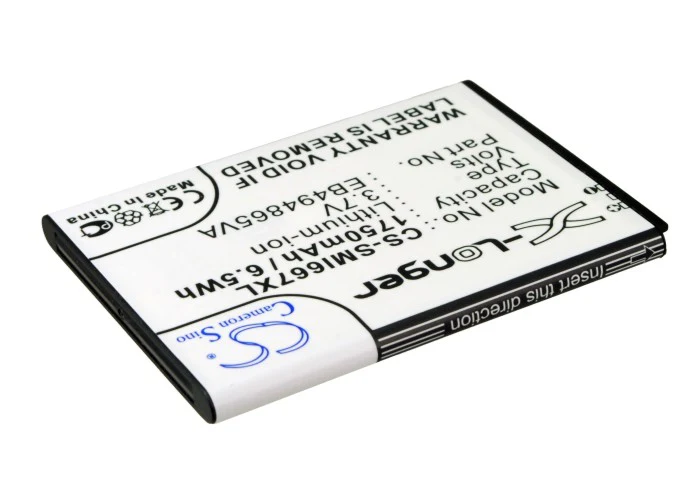 CS-SMI667XL : Battery for Samsung SGH-I667, Focus 2 - Replaces Samsung EB494865VA - Image 3