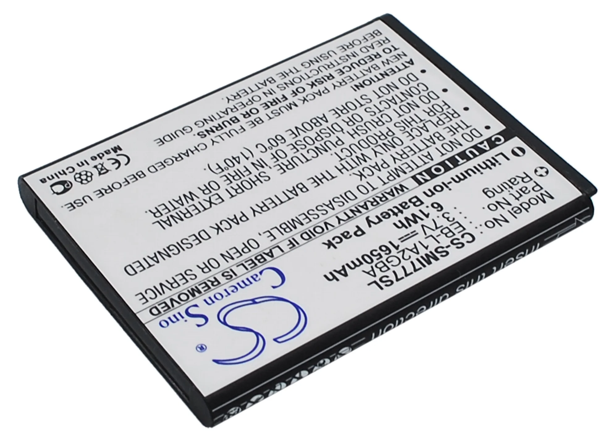 CS-SMI777SL : Battery for Samsung Galaxy Attain 4G, Attain, SGH-I777 etc - Replaces Samsung EB-L1A2GB, EB-L1A2GBA, EB-L1A2GBA/BST - Image 2