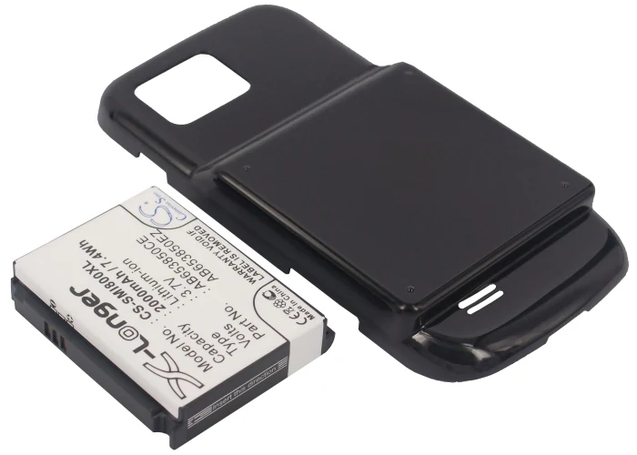 CS-SMI800XL : Battery for Samsung GT-I8000, GT-I8000H - Replaces Samsung AB653850CE, AB653850CU, AB653850EZ - Image 2