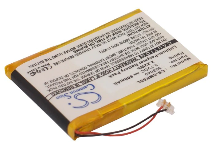 CS-SMK5SL : Battery for Samsung YP-K5, YP-K5J - Replaces Samsung 503040 - Image 2