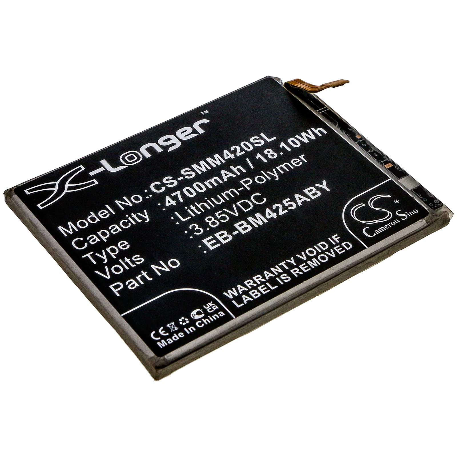 CS-SMM420SL : Battery for Samsung Galaxy M42 - Replaces Samsung EB-BM425ABY
