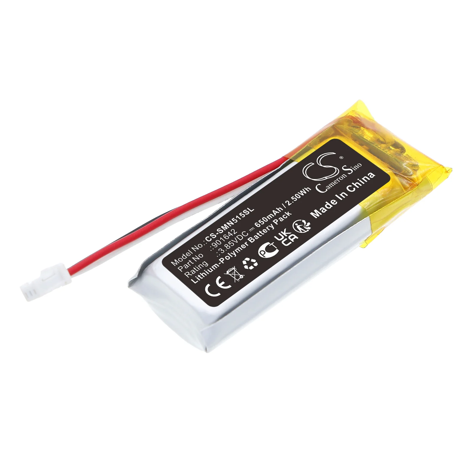 CS-SMN515SL : Battery for Somfy 515657C, 5121348A, Nina IO and others - Replaces Somfy 901642 - Image 2