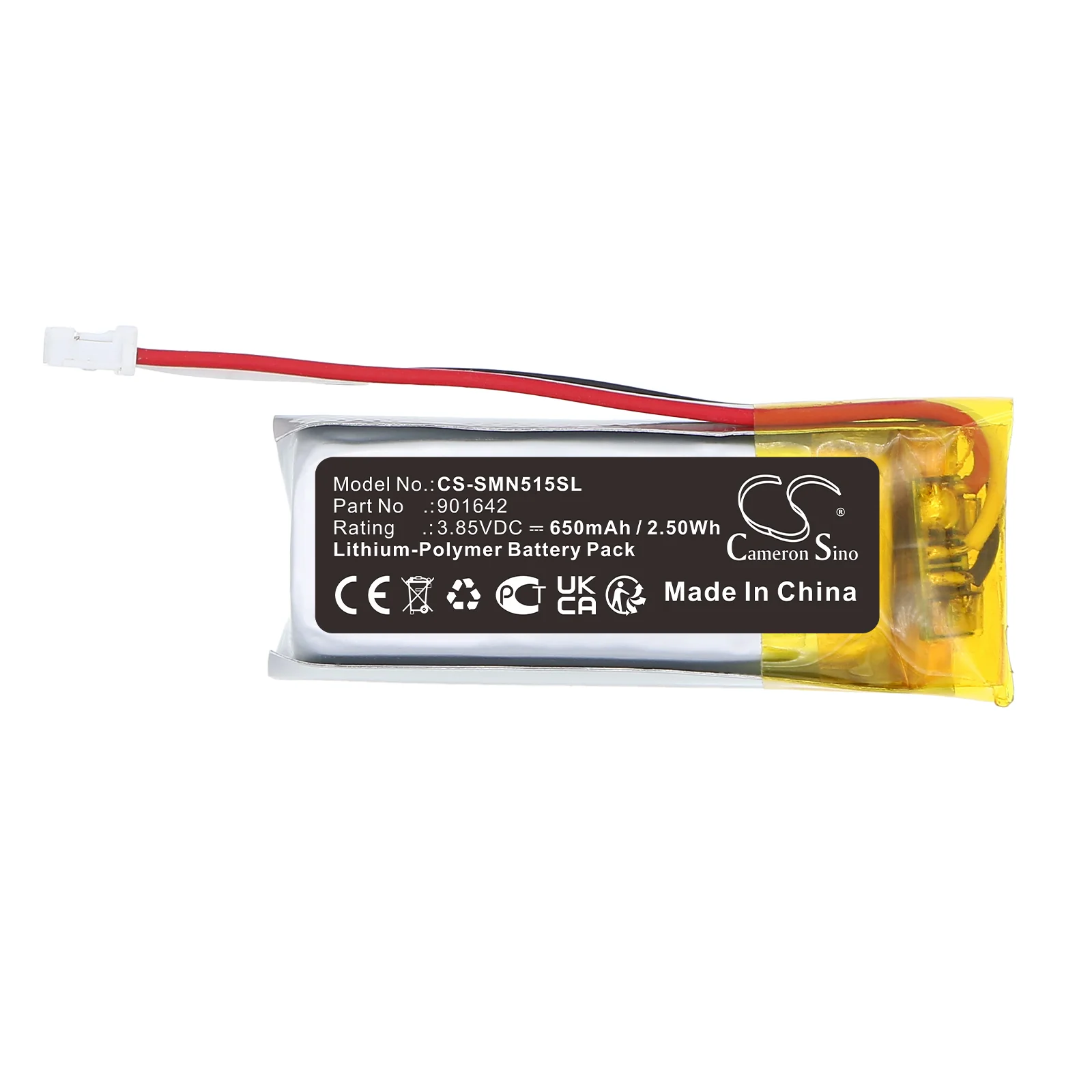 CS-SMN515SL : Battery for Somfy 515657C, 5121348A, Nina IO and others - Replaces Somfy 901642 - Image 6