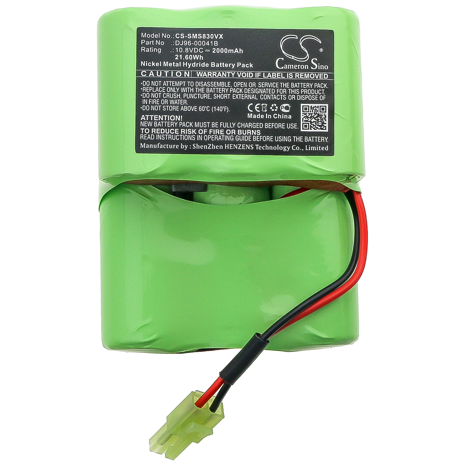 CS-SMS830VX : Battery for Samsung SH5051, VC-PS83, VC-PS85 and others - Replaces Samsung DJ96-00041B - Image 2