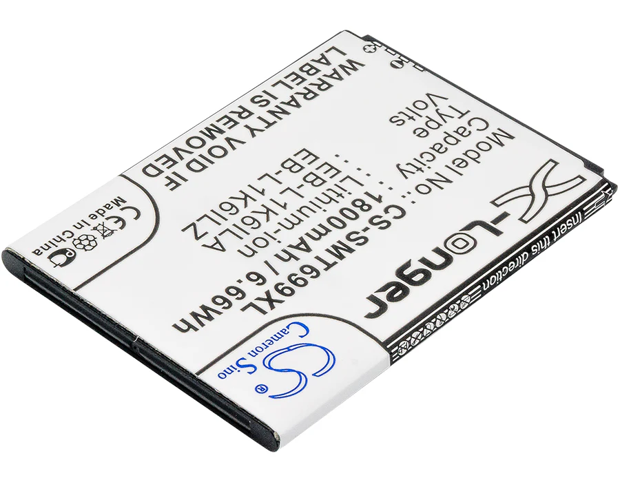 CS-SMT699XL : Battery for T-Mobile Galaxy Stratosphere II 4G, Galaxy Stratosphere II, Galaxy Stratosphere 2 - Replaces Samsung EB-L1K6ILA, EB-L1K6ILZ, EB-L1K6ILABXAR - Image 2