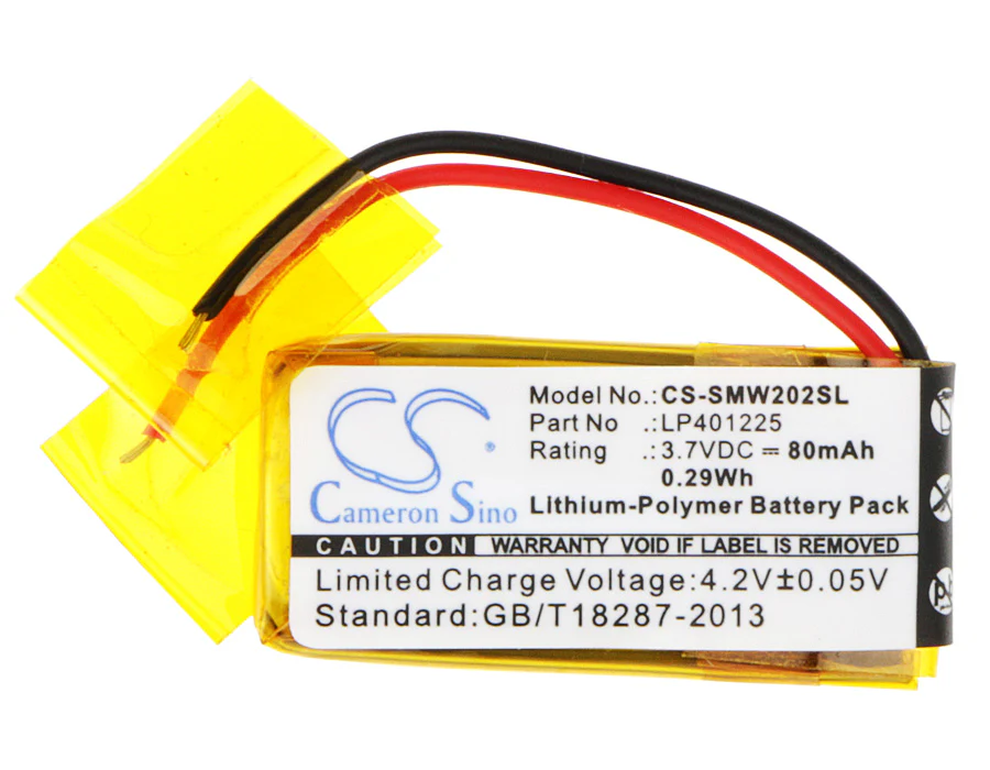 CS-SMW202SL : Battery for Sony NWZ-W202, SBH80 - Replaces Sony LP401225 - Image 5