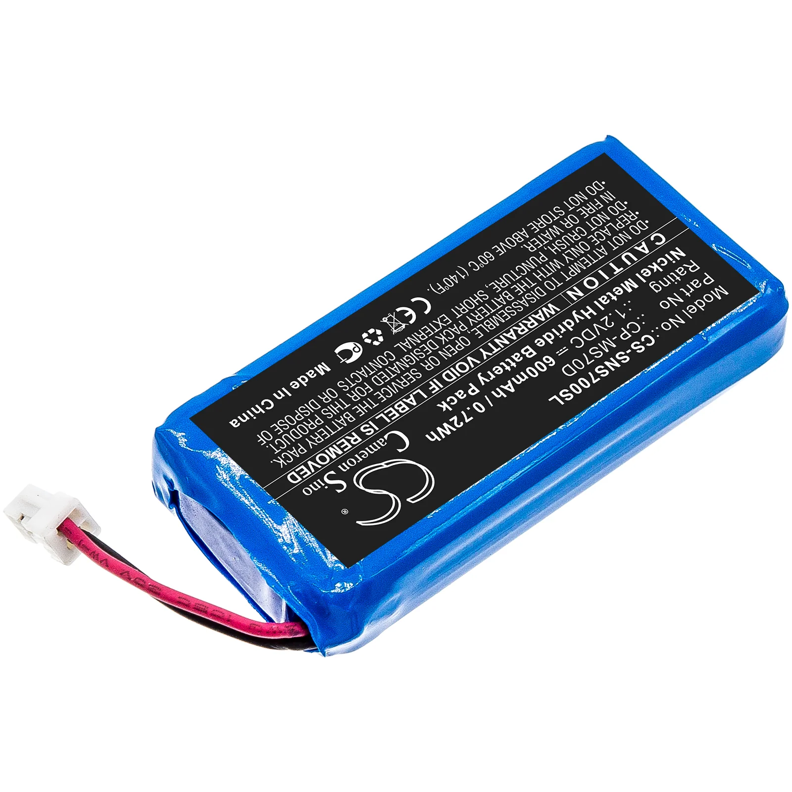 CS-SNS700SL : Battery for Sony Walkman NW-MS70D, NW-MS90D - Replaces Sony CP-MS70D - Image 2
